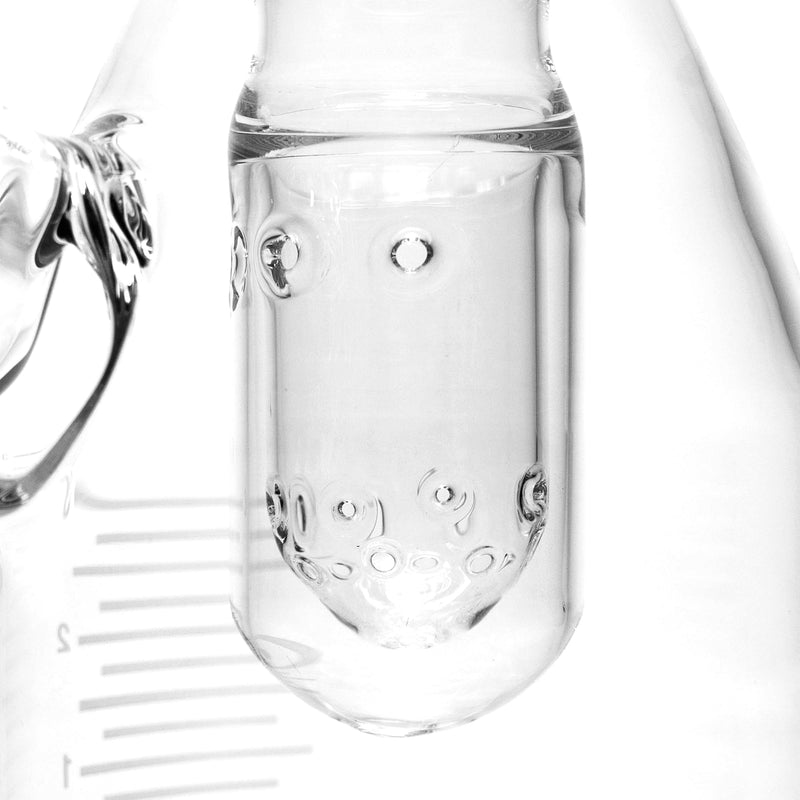 HiSi Glass - 13" Beaker - Jr. Double U Perc - The Cave