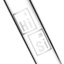 HiSi Glass - 13" Beaker - Jr. Double U Perc - The Cave