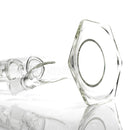 HiSi Glass - 18" Straight Tube - Double Bell Perc 2.0 - The Cave