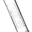 HiSi Glass - 18" Straight Tube - Jr. Triple U Perc - The Cave