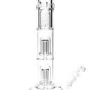 HiSi Glass - 20" Beaker - Triple Mushroom Perc - The Cave