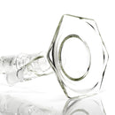 HiSi Glass - 18" Straight Tube - Jr. Triple U Perc - The Cave