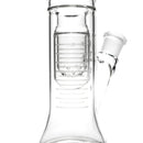 HiSi Glass - 18" Straight Tube - Jr. Triple U Perc - The Cave
