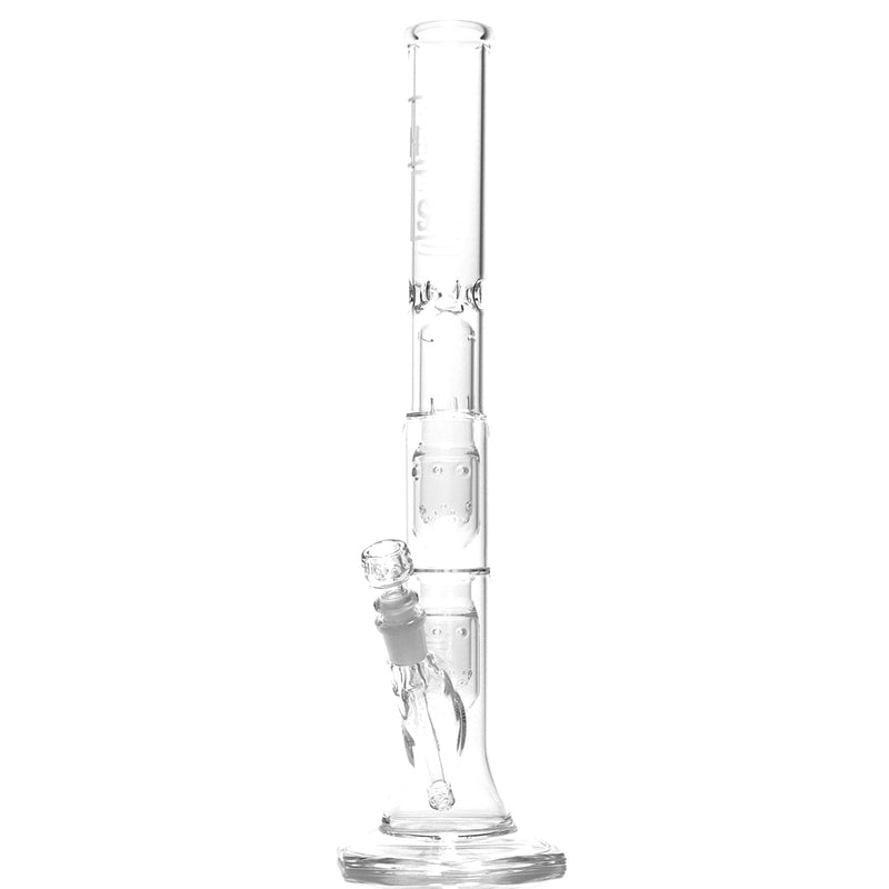 HiSi Glass - 18" Straight Tube - Jr. Triple U Perc - The Cave