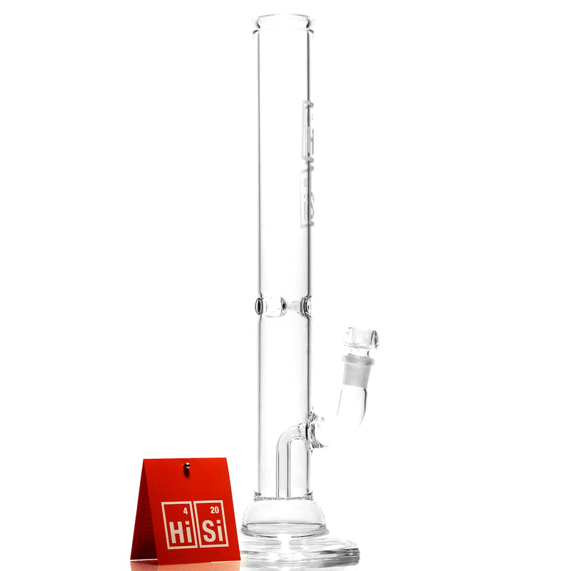 HiSi Glass - 18" Straight Tube - Geyser Perc - The Cave