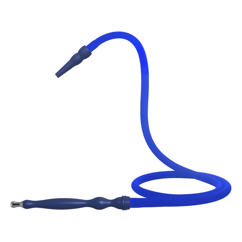 MYA - Silicone Hookah Hose w/ Long Handle - 632s - Blue - The Cave