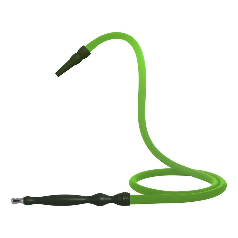 MYA - Silicone Hookah Hose w/ Long Handle - 632s - Green - The Cave