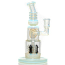 Ill Glass - Custom Flux Cycler w/ Stabilization Pylons - UV Neo Light & Crushed Opal - The Cave