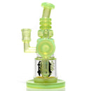 Ill Glass - Custom Flux Cycler w/ Stabilization Pylons - Opal Lime & Crushed Opal - The Cave