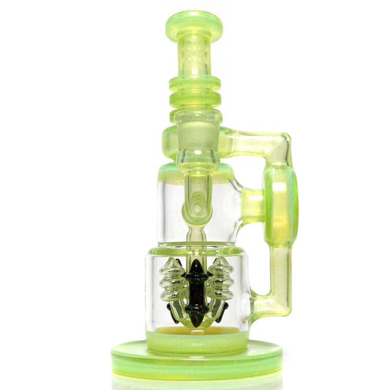 Ill Glass - Custom Flux Cycler w/ Stabilization Pylons - Opal Lime & Crushed Opal - The Cave