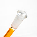 Ill Glass - Custom Mini Beaker - Transparent Orange w/ Rainbow Linework - The Cave