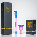 Illadelph - Encalmo Downstem & Slide Set - Milky Pink & Milky Blue - The Cave