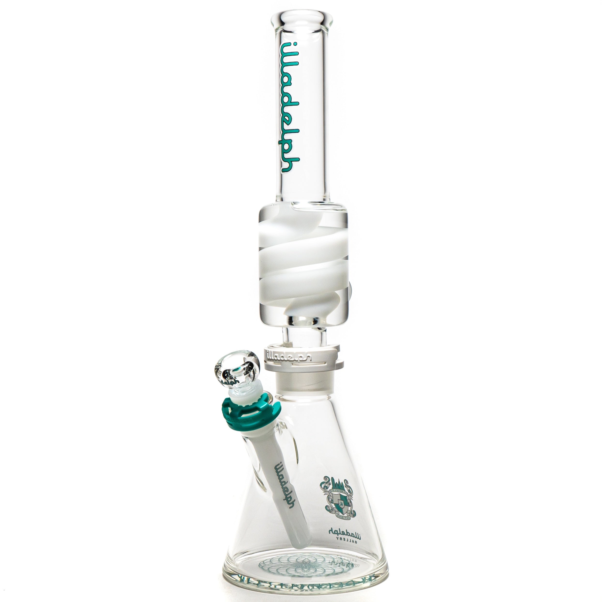 Illadelph Medium Coil Condenser Aqua & White 5mm The Cave