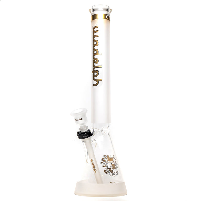 Illadelph - Medium Beaker - Frosted Signature Series - Gold 5mm - The Cave
