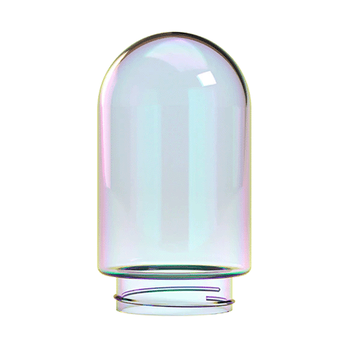Stündenglass - Glass Globe - Large - Iridescent Bubble - The Cave