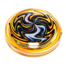 Jake C - Double-Sided Disc Pendant - Double Layer Purple on Fire - Tangie Body - The Cave