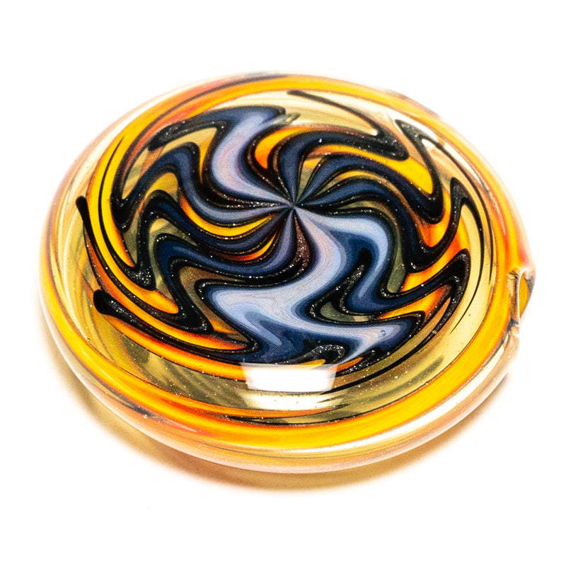 Jake C - Double-Sided Disc Pendant - Double Layer Purple on Fire - Tangie Body - The Cave