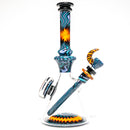 Jake C - Beaker - Double Layer Fire on Water - Grape Accents - The Cave