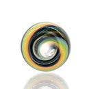K2 Glass - Worked Slide - 14mm - Double Rainbow Swirl - The Cave