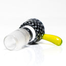 K2 Glass - Worked Snap Slide - 14mm - Jailhouse Wag w/ CFL Sunset Slyme Handle