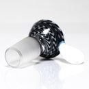 K2 Glass - Worked Snap Slide - 14mm - Jailhouse Wag w/ White Handle - The Cave