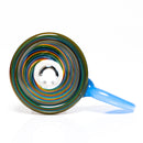 K2 Glass - Worked Snap Slide - 14mm - Rainbow Swirl w/ Ether Handle - The Cave