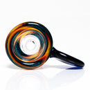 K2 Glass - Worked Snap Slide - 14mm - Fire & Water Wag w/ Cobalt Handle