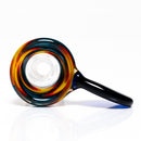 K2 Glass - Worked Snap Slide - 14mm - Fire & Water Wag w/ Cobalt Handle