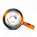 K2 Glass - Worked Snap Slide - 14mm - Fire & Water Wag w/ NS Yellow Handle - The Cave