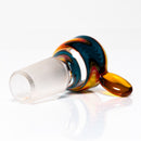 K2 Glass - Worked Snap Slide - 14mm - Fire & Water Wag w/ NS Yellow Handle - The Cave