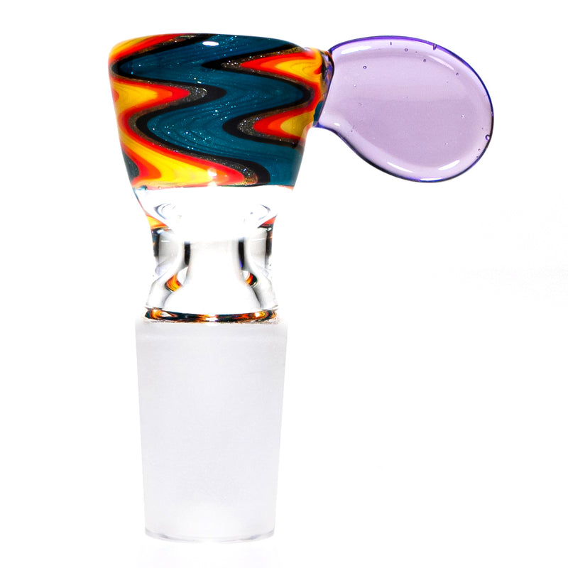 K2 Glass - Worked Snap Slide - 14mm - Fire & Water Wag w/ CFL Potion Handle