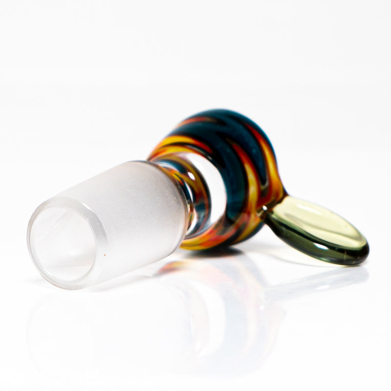 K2 Glass - Worked Snap Slide - 14mm - Fire & Water Wag w/ CFL Potion Handle