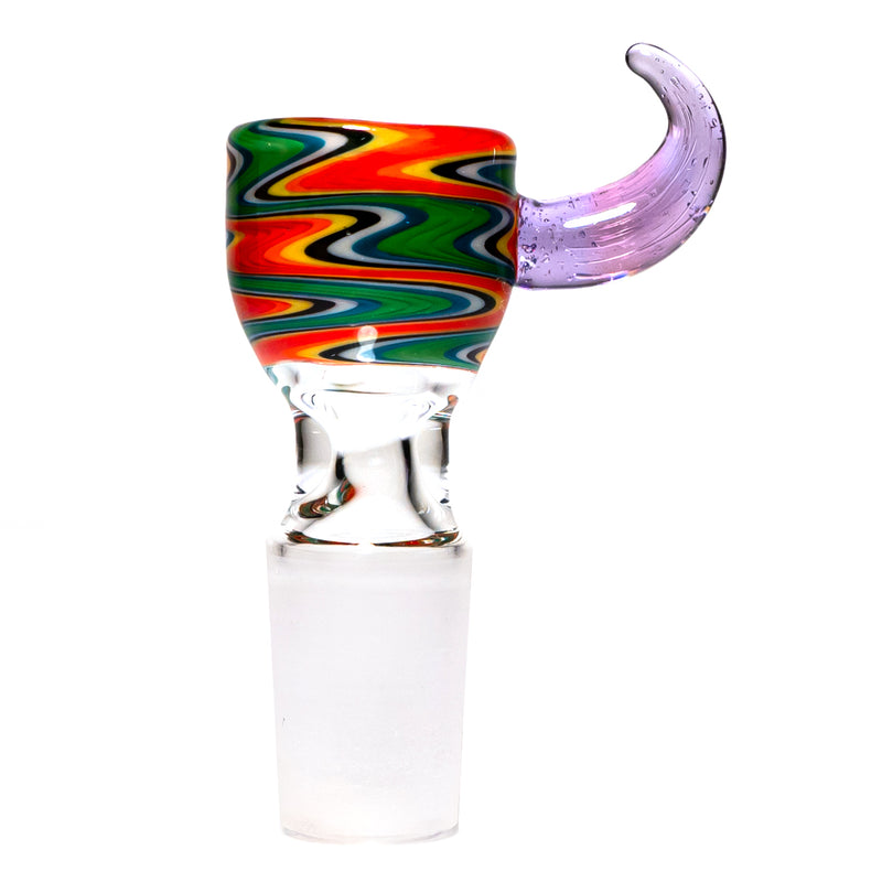 K2 Glass - Worked Snap Slide - 14mm - Fire & Earth Wag w/ CFL Potion Horn - The Cave