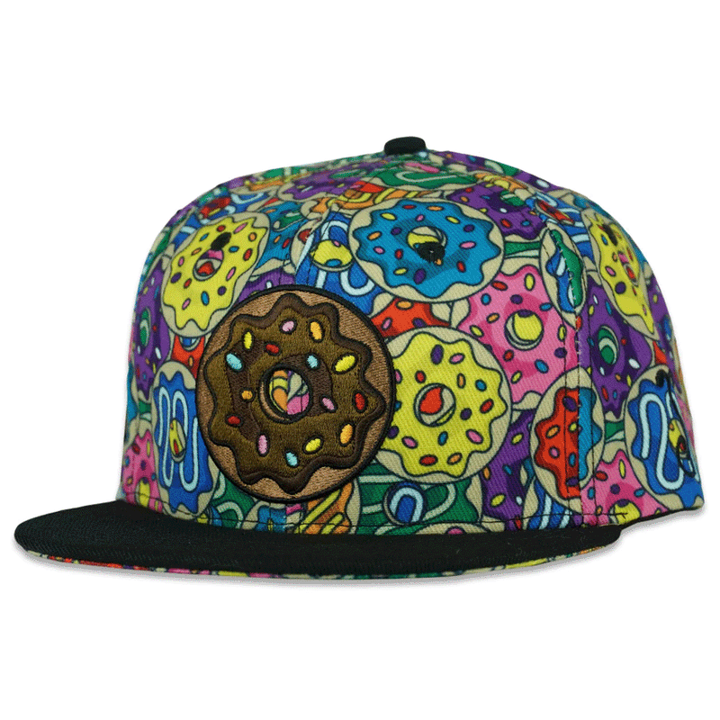 Grassroots - KGB Glass Donut Montage Snapback Hat - Large/XL - The Cave