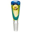 Keys Glass - Push Slide - 14mm - Homer - Lime Drop & Agua Azul - The Cave