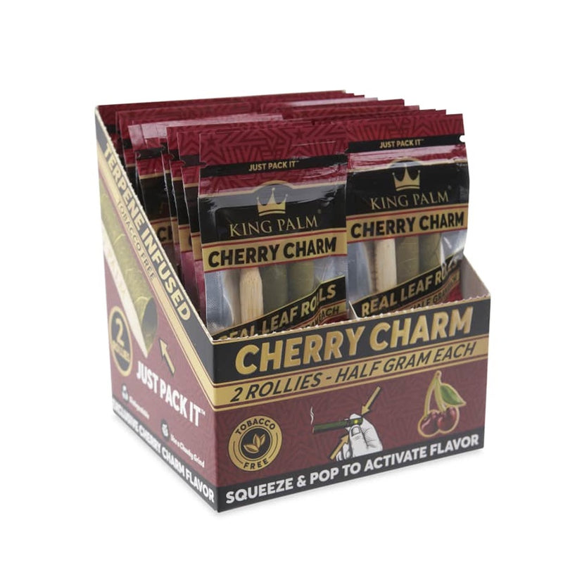 King Palm - Rollie Size Rolls - 2 Pack - Cherry Charm - 20 Pack Box - The Cave