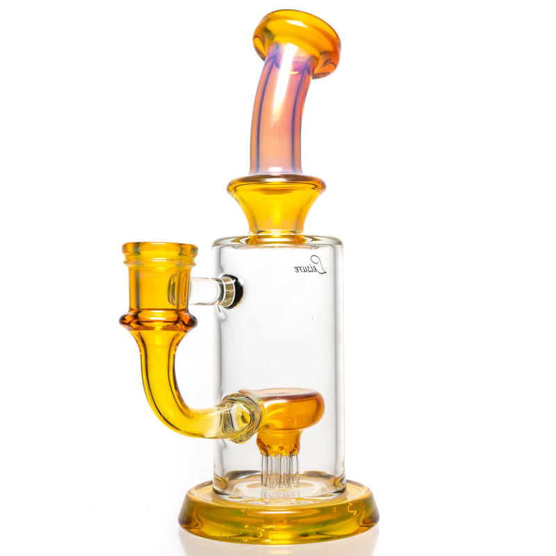 Leisure - Mini 6 Arm Bubbler - 14mm - Striking Yellow - The Cave