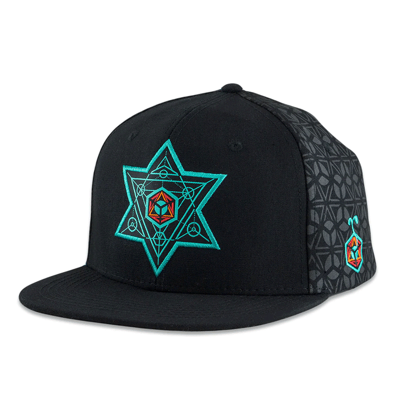 Grassroots - Los Canna Geo Black Snapback Hat - Large/XL - The Cave