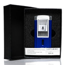 Lotus Torch - Duke L6030 - Triple Pinpoint Torch Lighter & Cutter - Blue & Chrome - The Cave