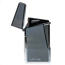 Lotus Torch - Apollo L4850 - Dual Flame Torch Lighter & Punch - Gray & Chrome - The Cave