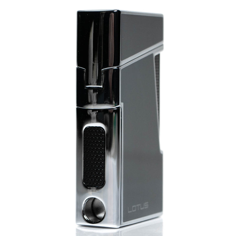 Lotus Torch - Apollo L4850 - Dual Flame Torch Lighter & Punch - Gray & Chrome - The Cave