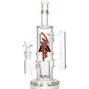 Moltn Glass - Fifty Bubbler - Double Can Perc - Red Sig. Logo - The Cave