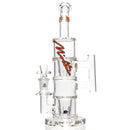 Moltn Glass - Fifty Bubbler - Double GÿZR Perc - Red Sig. Logo - The Cave
