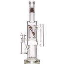 Moltn Glass - Sixty Five - Double Can Perc - Pink Sig. - The Cave