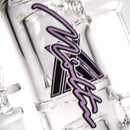 Moltn Glass - Fifty Bubbler - Double Can Perc - Purple Sig. Logo - The Cave