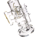 Moltn Glass - Fifty Bubbler - Double GÿZR Perc - Yellow Sig. Logo - The Cave