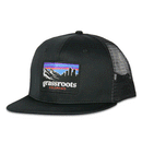 Grassroots - Mile High Sunset Dri-Bear Black Mesh Snapback - Small/Medium - The Cave
