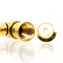 Metal Pipe - Mini - Double Chamber - Brass - The Cave