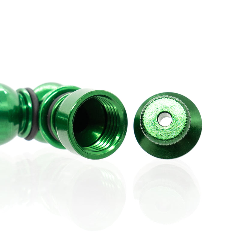 Metal Pipe - Mini - Double Chamber - Green - The Cave