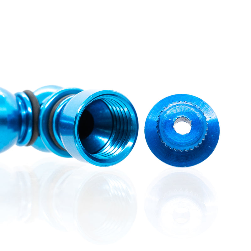 Metal Pipe - Mini - Double Chamber - Blue - The Cave